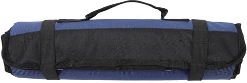 UTHCLO Trousse à Couteaux de Chef Roulée en Tissu Oxford Résistant, Grosse Capacité 22 Emplacements, Légère et Portable, pour Rangement et Transport en Voyage, Camping, la Cuisine