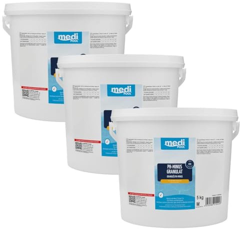 mediPOOL pH Senker, pH-Minus Granulat, 3X 5 kg