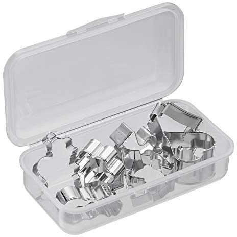 Original Kaiser Ausstechformen Weihnachten 11-teilig, mit Aufbewahrungabox, Keksausstecher, Plätzchen Ausstecher, Cookie Cutter, zum Ausstechen von Plätzchen/ Keksen/ Fondant, 23.4 x 12.5 x 7.1 cm