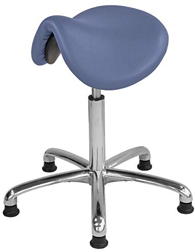 Sport-Tec Sattelhocker Exklusiv mit Polster und Gleitern, Rollhocker, Arbeitshocker