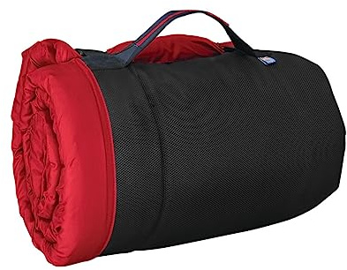 Kurgo Wasserdichtes Hundebett, Outdoor Bett für Hunde, Tragbare Bettrolle für Haustiere, Reisen, Wandern, Camping, Wander Loft Hundebett, Chili Rot, Mittel