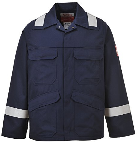 Portwest FR25 Bizflame Plus Jacka, Marinblå, L