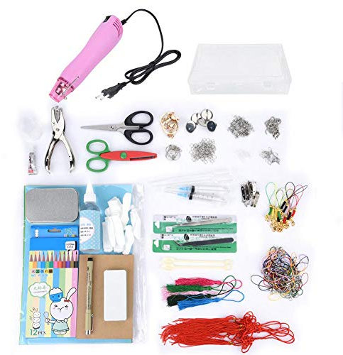 Wärmeschrumpf-Set, Heißluftpistole DIY-handgefertigtes Werkzeug-Kit zum Abbeizen von Farbe, Schrumpfen von PVC, Reinigungsgrill, Biegen, Löten von Rohren(#01)