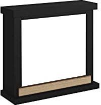 Tagu FM469-BL1 Cornice moderna in legno Hagen Nero per caminetto elettrico da incasso Dimensioni LxPxH75x24,5x67,8 cm