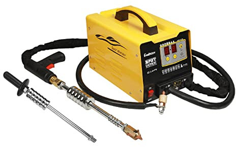QPKING Extractor de abolladuras para Panel de vehículo, Extractor de abolladuras de 3500 A, 7 Modos de máquina de Soldadura por Puntos de 3 KW, Kit de reparación de abolladuras de carrocería de
