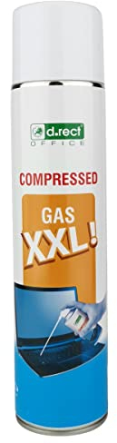 D.RECT Druckluftspray 600ml | Air duster PC Reinigungsset Reinigungs Spray Cleaner | Druckluftreiniger Für Die Reinigung Von Tastatur, Computer, Kamera, Handy