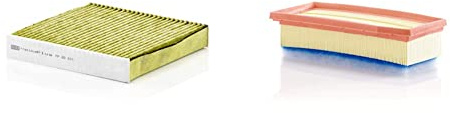 Original MANN-FILTER Innenraumfilter FP 22 011 – FreciousPlus Biofunktionaler Pollenfilter – Für PKW & Original MANN-FILTER Luftfilter C 27 030 – Für PKW