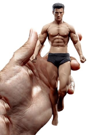 1/12 Scale Male Action Figure,6inch Flexible Seamless Body with Head TM01A