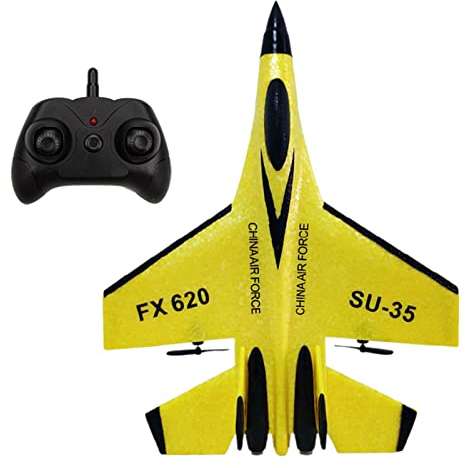 Risegun SU-35 RC Flugzeug - Ferngesteuertes RTF-Modell mit Licht, EPP-Material, Outdoor-Glider für Anfänger, Erwachsene und Kinder