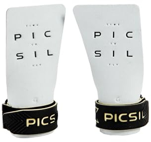 PICSIL Calleras Condor, Uso con Magnesio, Protección y Agarre para Cross Training, Calistenia y Gimnasio, Para Todos los Atletas (White, G)