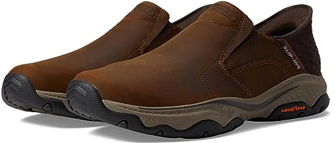 Skechers Craster - Lanigan 204847 Twin Gore, Punta Redonda de Cuero sin cordonesHombre