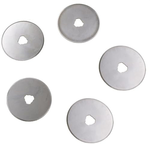 GIFRAN 5 Stück 28 mm/45 mm Rotationsschneidklingen, legierter Stahl, gerader Schnitt, Rollschneider-Ersatzklingen, perfekt for Quilten, Patchwork, Basteln und Nähen (Color : A, Size : 28mm)
