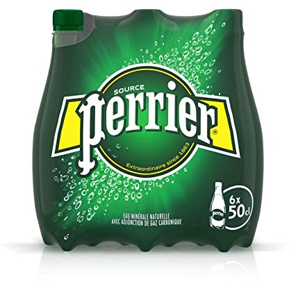 PERRIER - Perrier agua mineral natural gaseosa 6x50cl - Un artículos