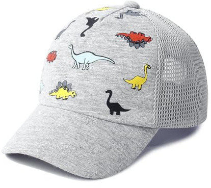 DRESHOW Småbarn Baseboll Keps Bebis Sol Hatt Söt Dinosaurie Mönstrad Mössor Unisex Bebis Trucker Hattar Spädbarn Småbarn Barn Hattar för Pojkar Flickor