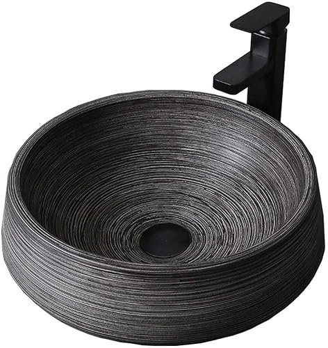 DDKYHU Mobile lavabo con lavabo da Bagno, lavabo da appoggio, retrò, in Ceramica per Esterni, Stile Cinese The Courtyard Homestay (Set 42 * 15 cm)