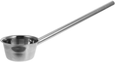SECFOU Stainless Steel Large Ladle with Long Handle, Extra Long Handled Scoop for Watering Plants and Vegetables, Thickened Construction, Household Cleaning and Kitchen Use Style