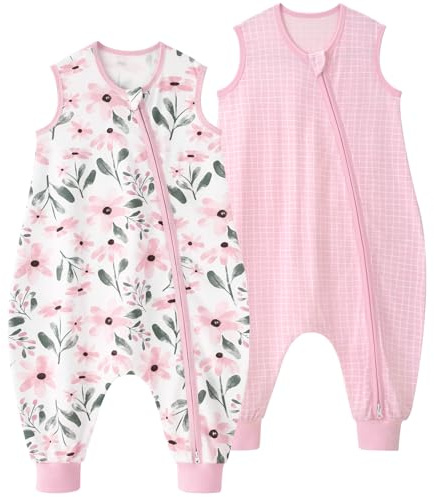 Yoofoss Gigoteuse à Pieds pour Bébé 0.5 1.0 1.5 2.5 TOG Sac de Couchage pour Bébé Garçons Filles
