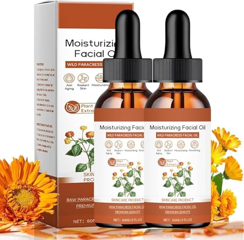 Huile De Paracress Pure Et Biologique, Sérum De Paracress Pour Le Visage Biologique, Facial Serum Organic, Huile Essentielle Hydratante Anti-âge Pour Réduire Les Rides Et Ridules (2)