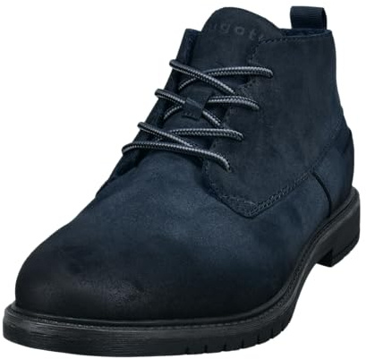 Bugatti, stivali con lacci da uomo, stivaletti con fodera fredda, soletta intercambiabile, 46 EU