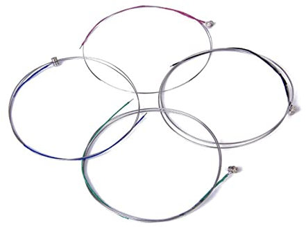 LIOOBO Violinensaiten Stahlsaiten G D A E Mit Kugelende Umsponnen Klarer Für Anfänger Ersatzsaiten Für Violinen