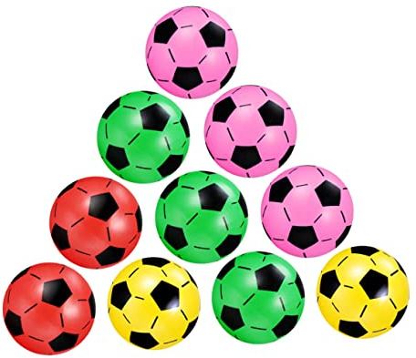 FOYTOKI 10piezas Fútbol Inflable para Playa y Piscina Juguete De Fútbol De Verano para Balones