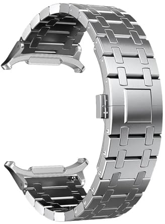 TYEMLM För Watch 7 Ultra 47mm klockarmband Länkarmband för Galaxy Ultra 7 47MM Inga luckor klockarmband i metall(S)