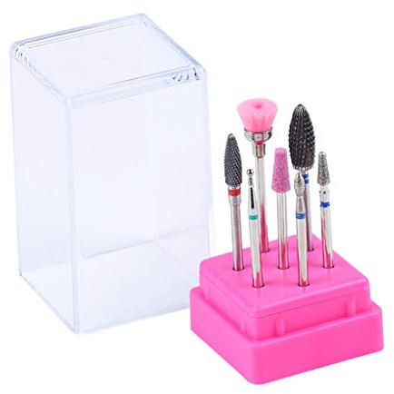 7 Stück/Set Keramik Nagelbohrer Acryl Box Fräser Maniküre Maschine Elektrische Nagelfeilen Kunstwerkzeug (DH02)