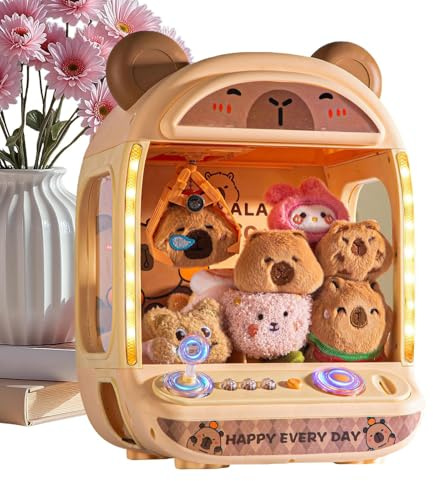 Candy Grabber – Distributeur De Prix Amusant, Machine À Griffes Électronique 24 X 22,6 X 33,6 Cm, Jouet Sonore Réglable | Capybara Jeu Éducatif pour Garçons Filles Adultes Intérieur Extérieur