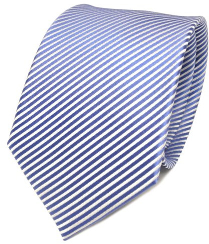 TigerTie Designer Seidenkrawatte in gestreift gemustert - Krawattenbreite 8 cm