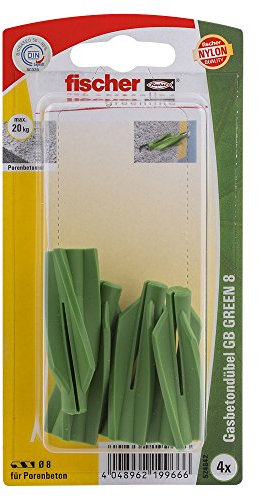 Fischer Gasbetondübel GB 8 K, grün, 524842