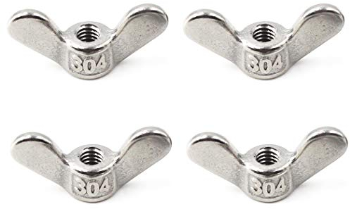 M12 Acier inoxydable 304 Écrou de papillon Écrou à la main Twist Attaches de matériel (4 Pièces)