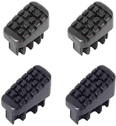 Hailo 991-5311 Fußkappen je 2X 35x20/43x20 bis Baujahr 01/2015, schwarz (4er Pack)