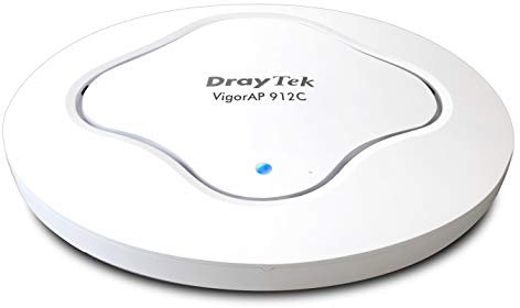 DrayTek VigorAP 912C Wireless Access Point 802.11ac, Range Extender, Mesh With Up To 8 x AP912C, Ceiling Or Wall Mounted, Ideal For Business, Power Over Ethernet