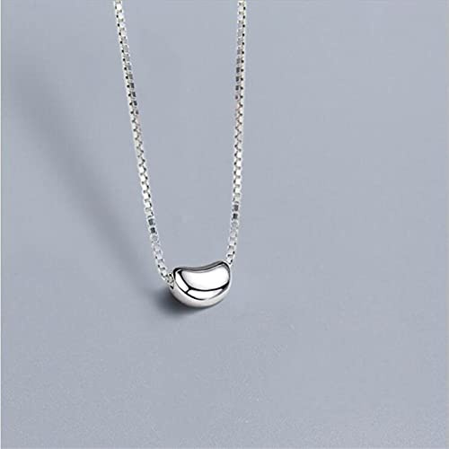 ShFhhwrl Collana Ciondolo A Forma di Fagiolo Piccolo Fortunato con Temperamento Semplicecollane Lucide con Fagioli di Acacia