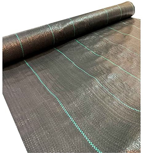ACAN Malla antihierbas, Tela Protectora contra Malas Hierbas en Rollo, Permeable, Resistente al Desgaste y desgarro, contra UV (Negro, 1,5 x 15 m) (93329)