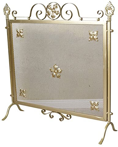 Kamin Funkenschutzgitter Funkenschutzschirm Gold Funkenschirm Funkenschutz aja195 Palazzo Exklusiv