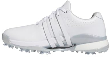 adidas Women's Tour360 24 Golf Shoes, Footwear White/Core Black/Silver Metallic, 8.5