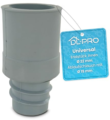 DL-pro Manguera de desagüe universal, diámetro interior de 22 mm, para lavadora, lavavajillas, manguera de desagüe con 19 mm de diámetro