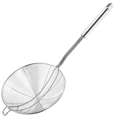 Alipis Colander Mit Ergonomischem Griff Drahtsieb Für Heißes Wasser Und Öl Abtropfen Von Pasta Für Hot Pot Spülmaschinenfest Und Hitzebeständig