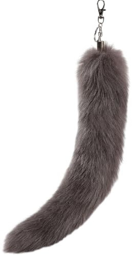 Nocyclonic Fuchsschwanz Anhänger etwa 40CM fox tail, Extra Groß Schlüsselring Tasche Schlüsselketten Anhänger Weich Flaumig Dicht Dekoration (G)