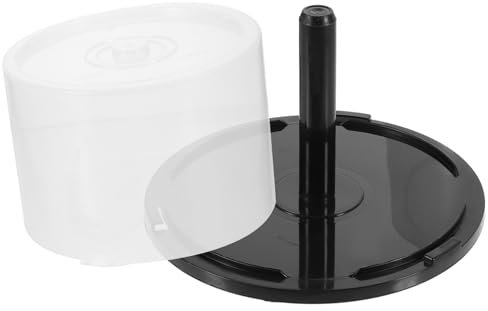 Veemoon 2pcs Cd Storage Buckets and Dvd Storage Containers Portable Empty Cd and Dvd Holders with 50-disc Capacity Each for Home and Office Organization