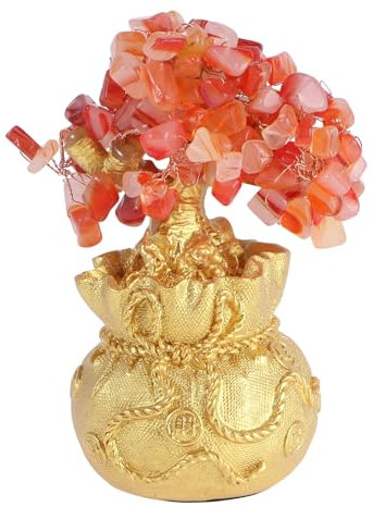 Cabilock Natürlichen Kristall Geld Baum Ornamente 19cm Stil Wohnkultur Reichtum Wohlstand