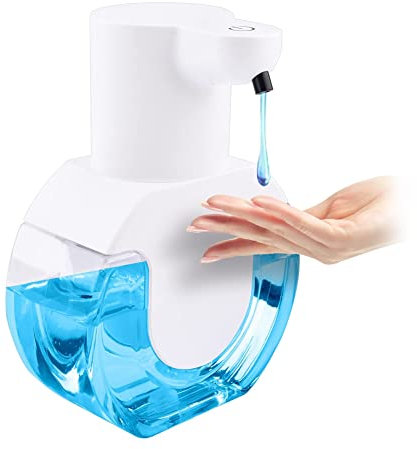 Jrifedptry 1 Set Automatico Sensing Dispenser di Sapone Intelligente 430ML Lavamani Lavaggio A Parete Sensore Infrarossi -Versione Gel