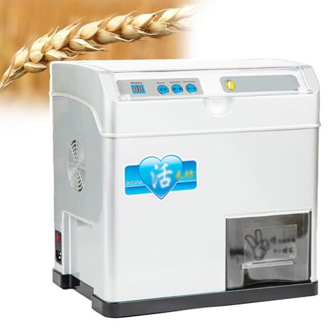 smafoseedding Automatic Rice Bran Separator, 30kg/H Wheat Cereals Sheller/Rice Milling Peeling Machine, 500w Rice Milling Machine/For Home and Professional Use/Household Rice Milling Machine