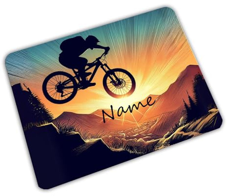 Vesperbrettchen personalisiert mit Name, Fahrrad | Frühstücksbrettchen, Brotzeitbrettchen, Schneidebrettchen, mit Motiv, für Kinder