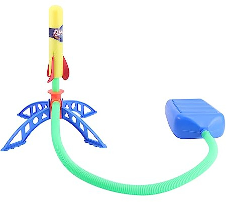 SUPVOX Pedal Rocket Toy Launcher for Outdoor Play Pneumatic Rockets Launcher Toy for Boys and Girls Outdoor for Boy Girl Jump Random Color