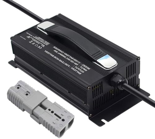 HYDTGZ Chargeur de Batterie 24 V 30 A pour Chariot Élévateur avec Prise Anderson 50 A pour Chariot Élévateur, Voiturette de Golf et Autolaveuse