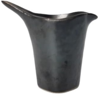 Salsiera in ceramica per condimenti per insalata e sugo - Dispenser di pepe nero retrò ideale per salse di vino e bistecca perfetto per cucina e ristorante (nero)