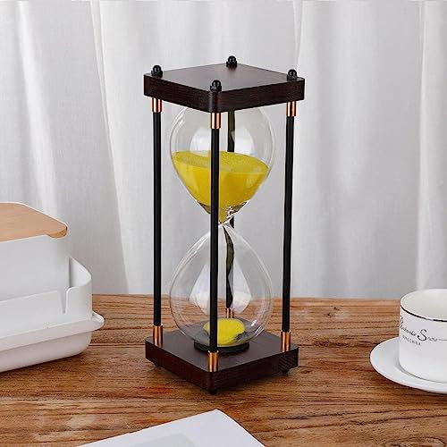 WUSHADEHANS Temporizador de Reloj de Arena, Temporizador de ar Temporizador de de 30 Minutos, Grande, Moderno, for decoración Vintage.(Yellow)