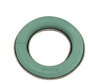 INNA-Glas Oasis Nass-Steckmasse Ring SALKA, grün, 3,5cm, Ø18cm | Biolit Altpapier Schale - Nasssteckschwamm